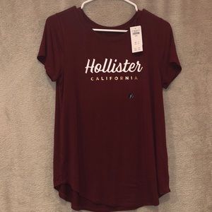 Hollister Maroon t-shirt SZ: S